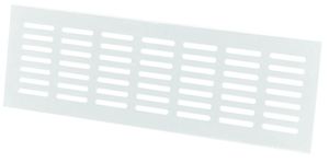 Grille da/ération en aluminium Argent/é 80 x 400 mm