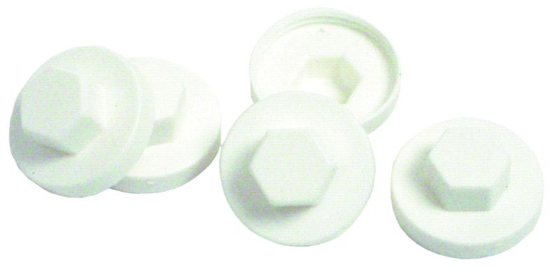 Capuchon Plastique Blanc Pour Vis Tete Hexagonale O 6 3 Mm Cbp131 Trenois Decamps La Solution Quincaillerie